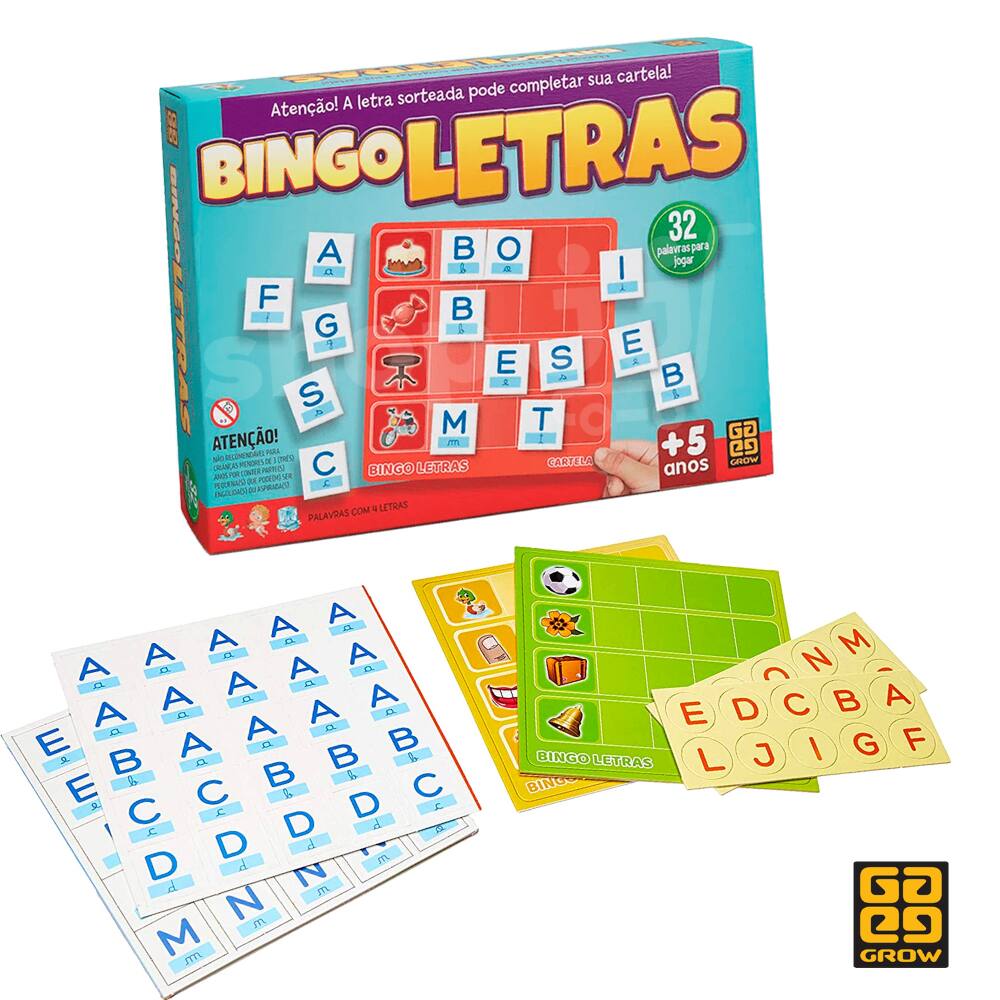 Jogo Infantil Educativo Letras Ocultas Tabuleiro Estrela