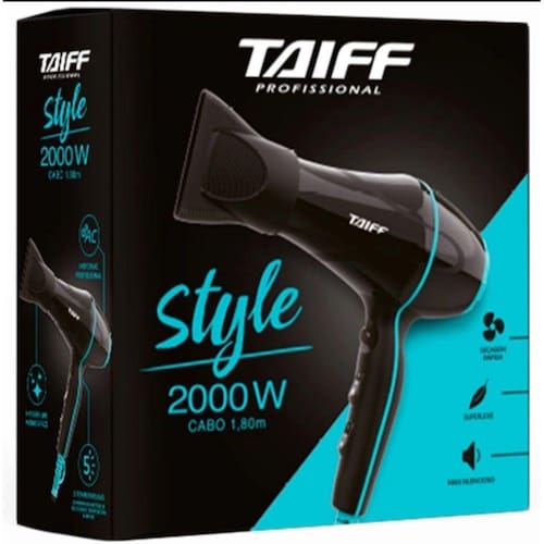 imagem-Secador Taiff Style Preto 2000W - 22OV