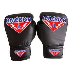 Luva de Boxe de Couro Preto