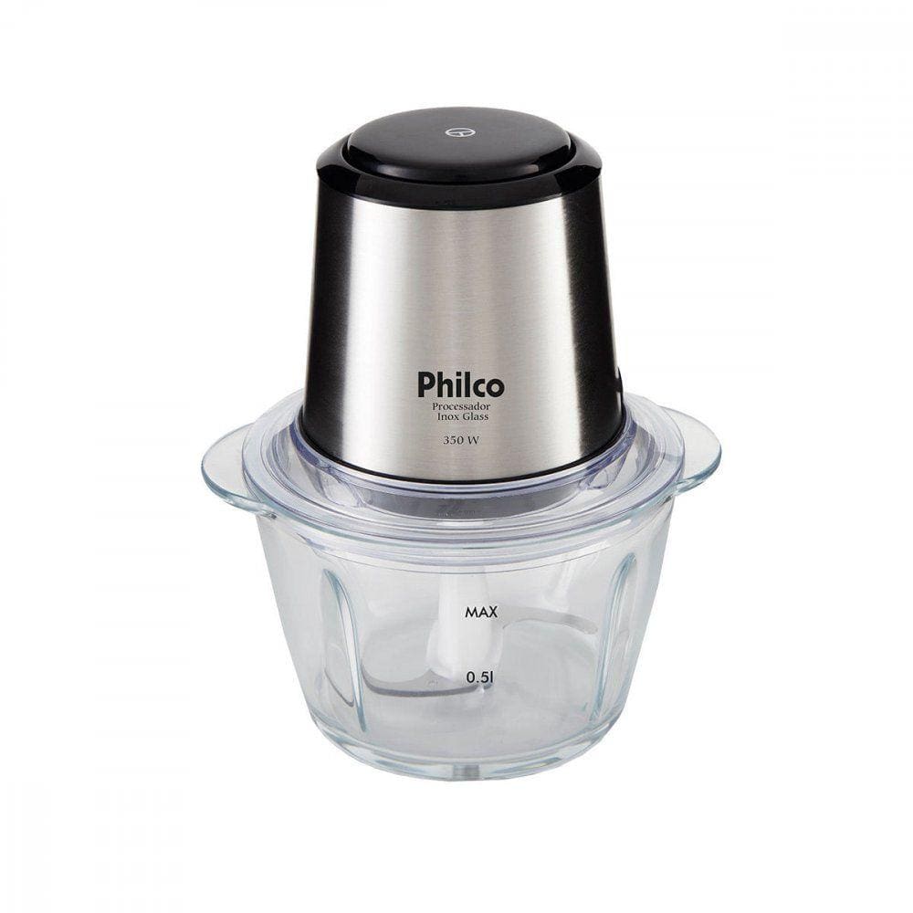 Processador De Alimentos GLASS PPS01 350W Inox Philco