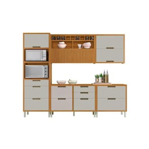 Cozinha Completa Nesher Imperatriz 5 Peças Cor Freijo/Off White