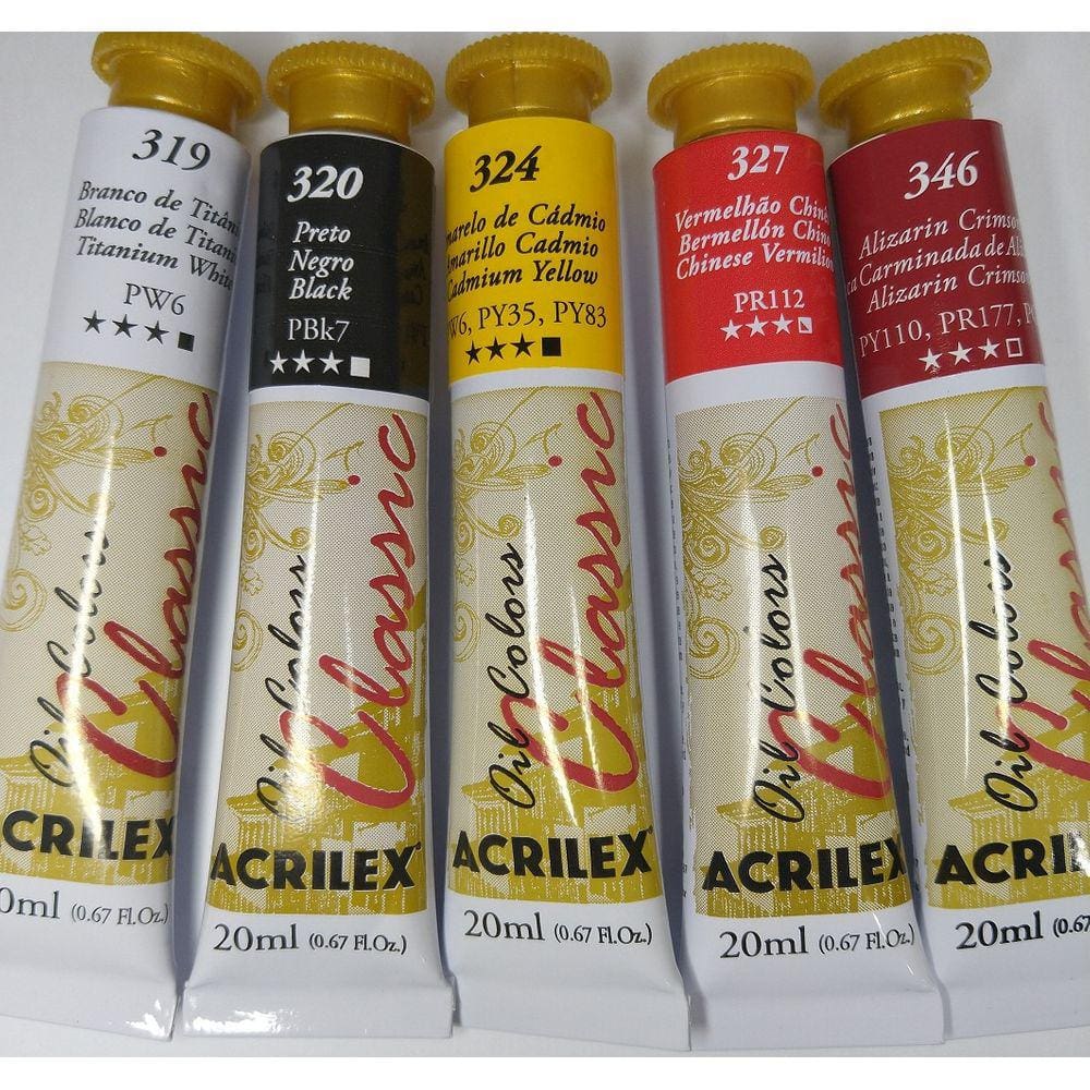 Kit 24 tinta oleo acrilex 20ml escolha as cores | Pontofrio
