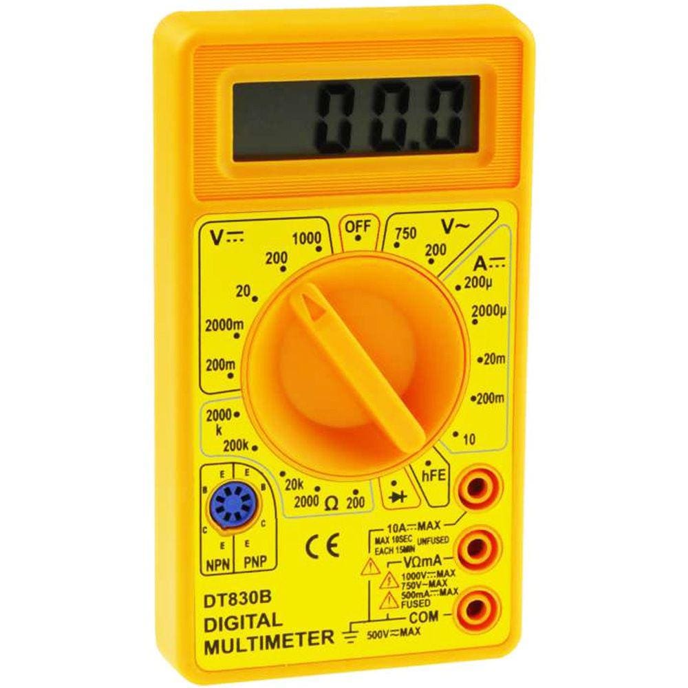 Multímetro Digital Medir Tensão Resistencia DT830B Starfer