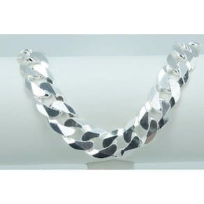 Pulseira Grumet Masculina Italiana Grossa Em Prata 925