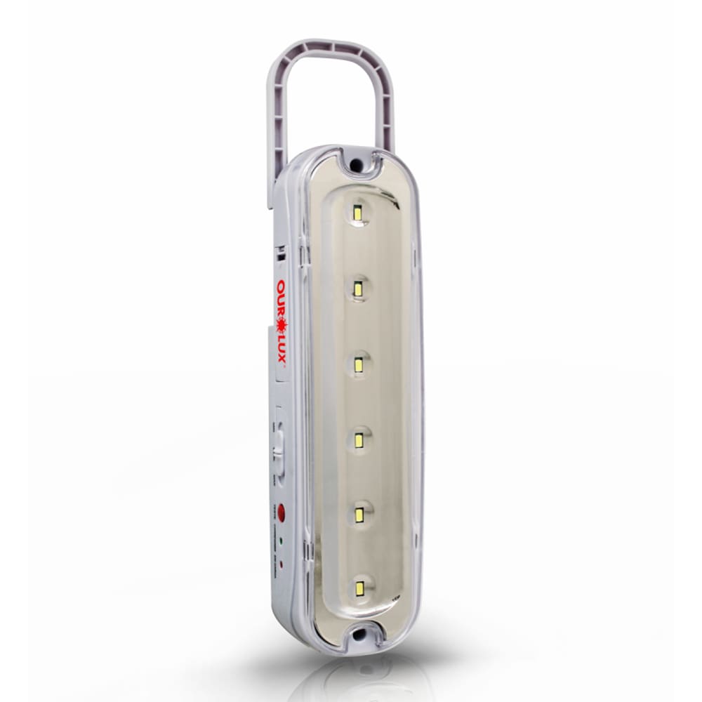 Luminária Emergência 6 Superleds C/ Pilha Recarregável Ourolux