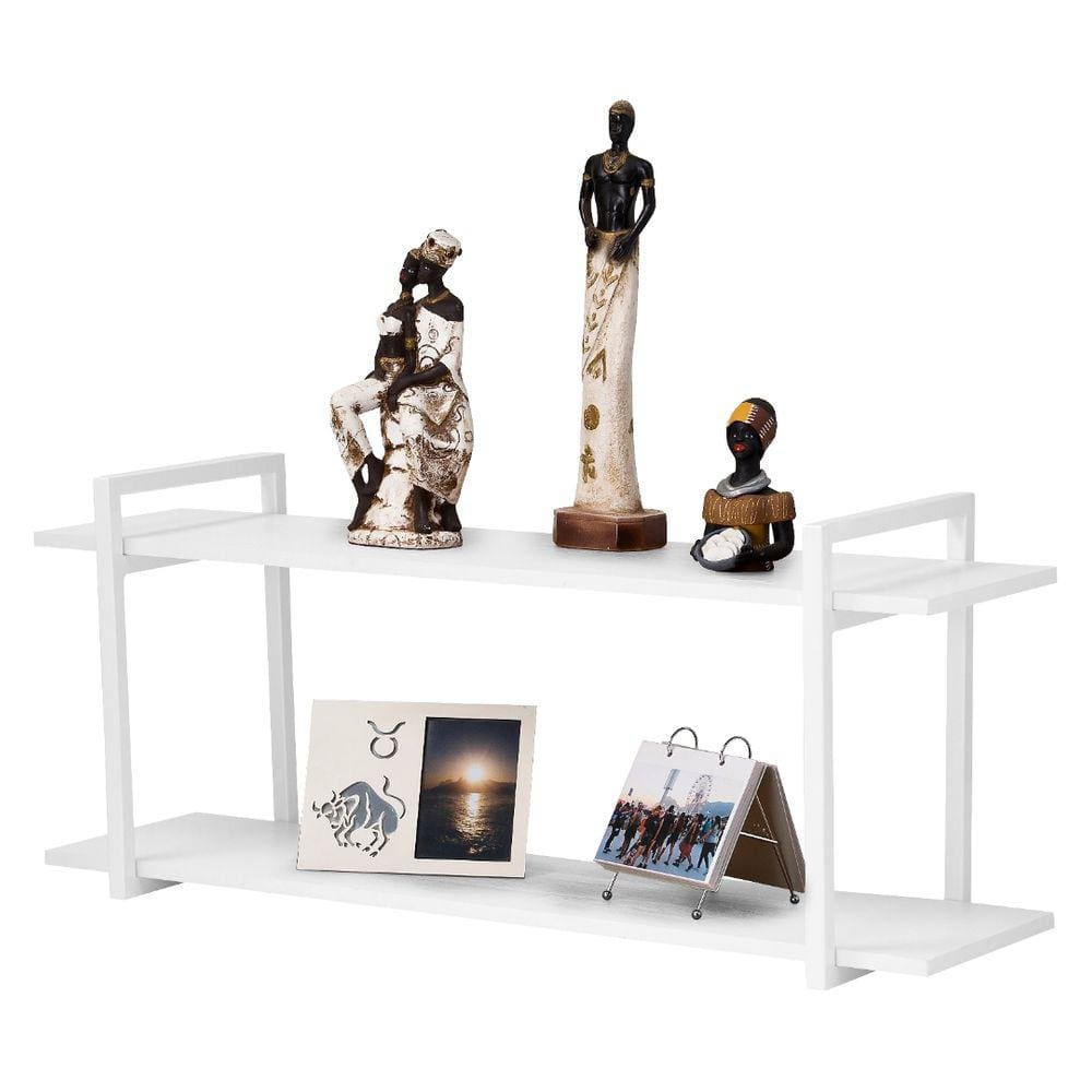 Nicho Sala e Quarto Branco Com Prateleiras Branco 100cm