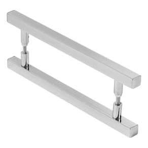 Puxador Quadrado Para Porta Polido 40cm