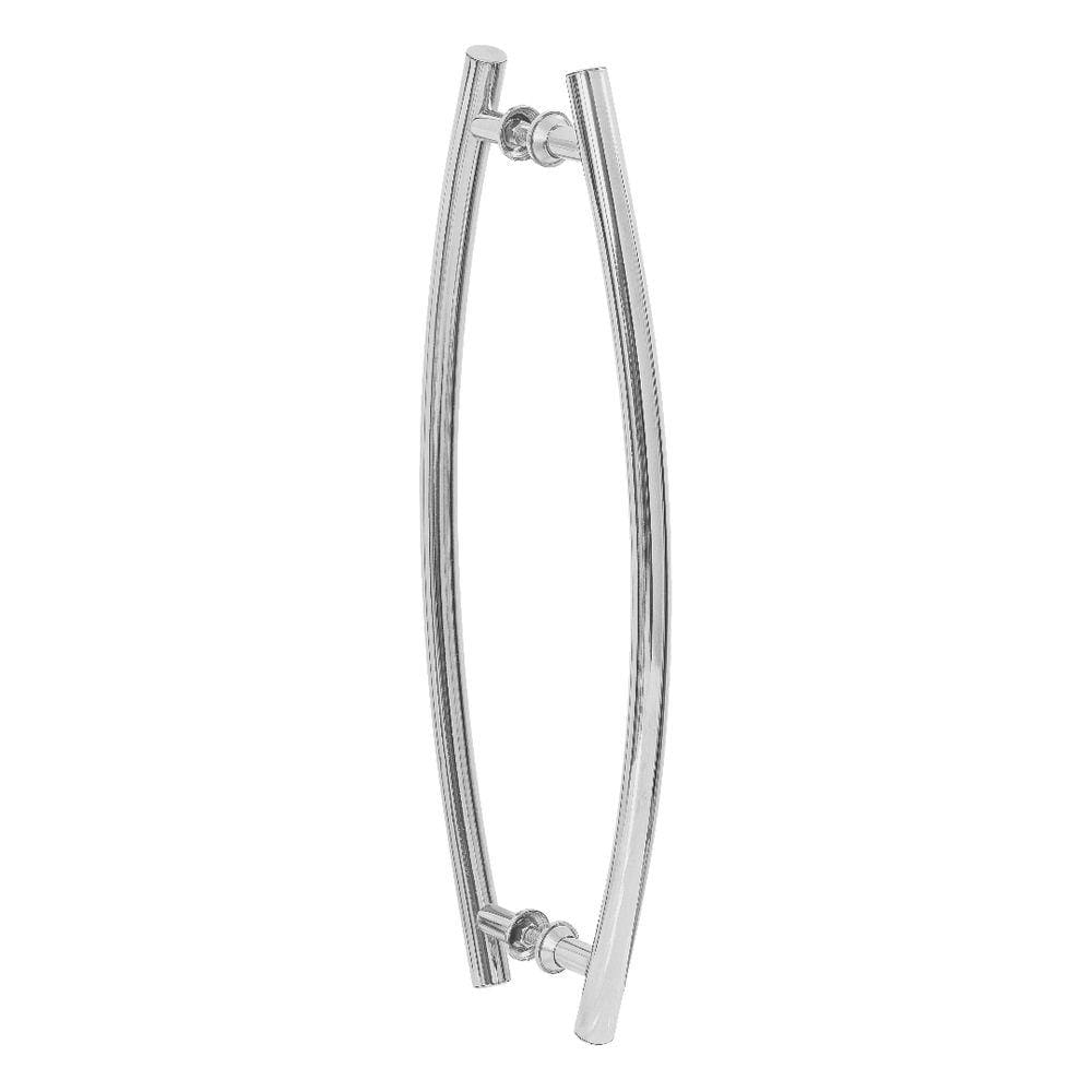 Puxador De Porta Tubular Curvo Arco 80cm