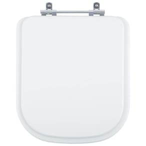 Assento Sanitário Acrílico Elite Branco Celite
