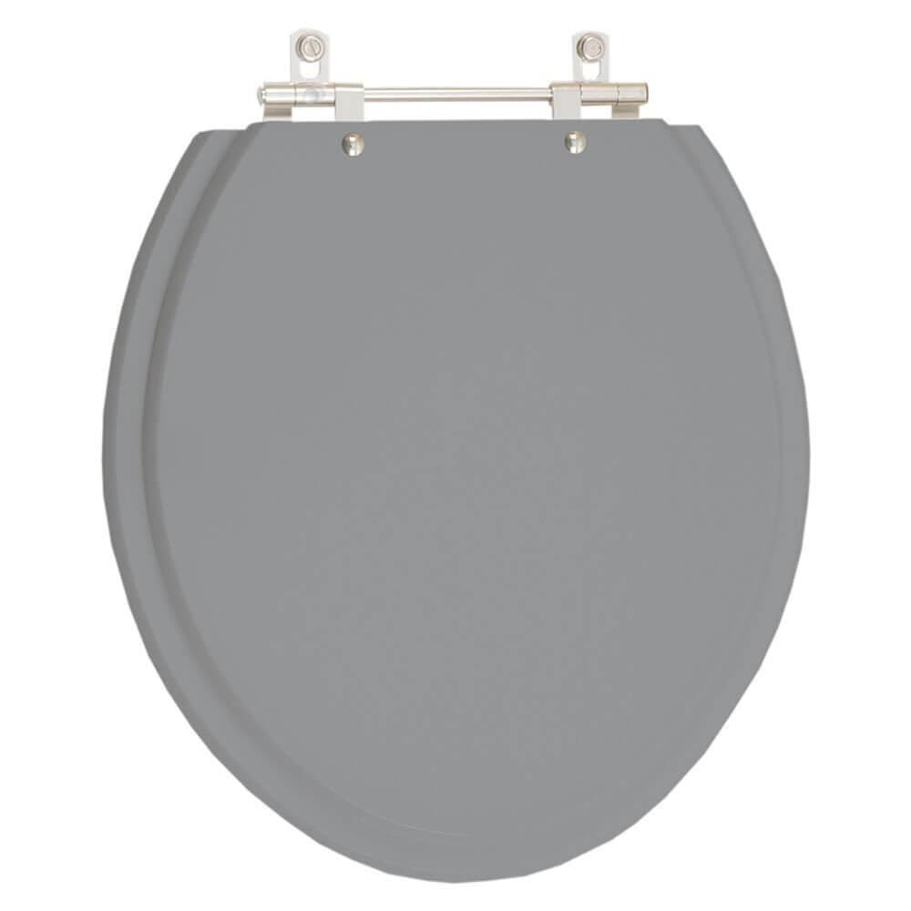 Assento Sanitário Fiori Cinza Escuro Para Vaso Fiori
