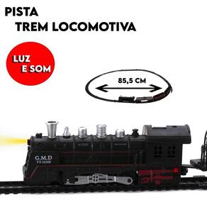 Trem Ferrovia Locomotiva Brinquedo Ferrorama Trilhos Criança