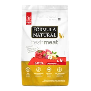 Racao De Carne Para Gato Castrado Fórmula Nat Fresh Meat 7Kg