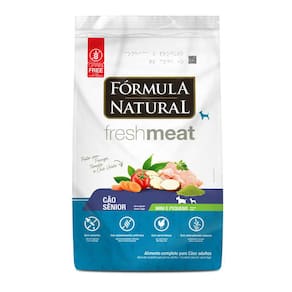 Racao Cães Sênior Porte Mini/Peq Fórmula Nat Fresh Meat 7Kg
