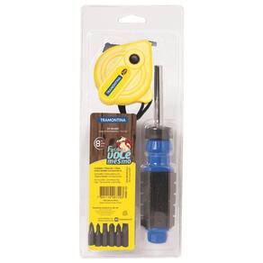 Kit de Ferramentas Tramontina com Ponteiras Chave com Adaptador e Trena para Uso Doméstico 8 Peças Tramontina