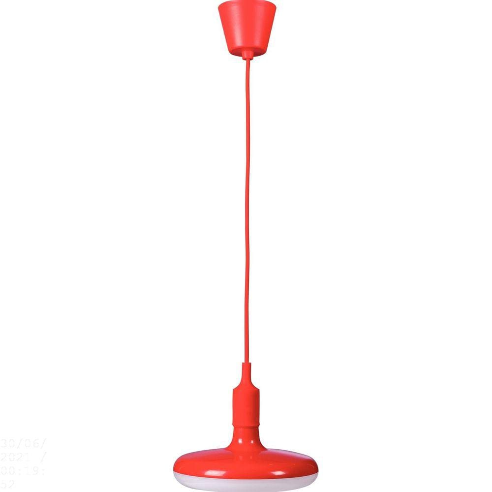 Luminária Pendente UFO 36 W 6500 K Tramontina Vermelha Tramontina