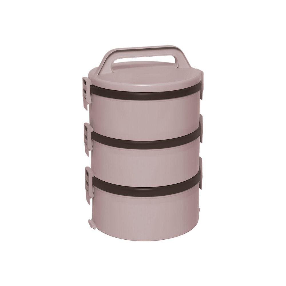 Marmita Termoprato Tekcor 3 Pratos 1,5 Litros Bege - Soprano
