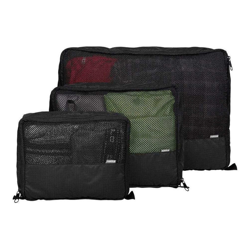 Kit Organizador De Roupas Mesh Trio Curtlo Preto