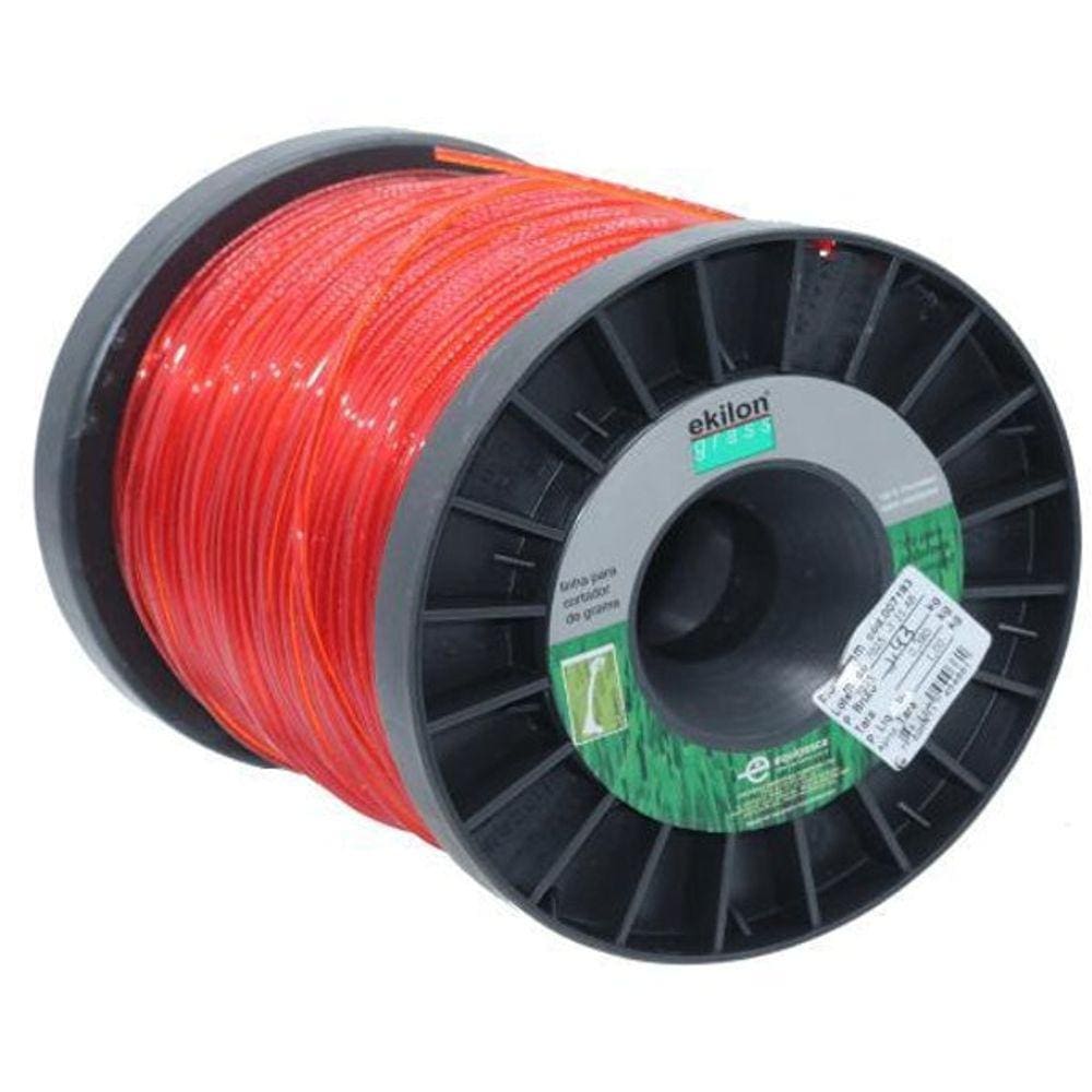 Rolo Fio Nylon Para Roçadeira Linha Cortar Grama 2Mm 285 Metro