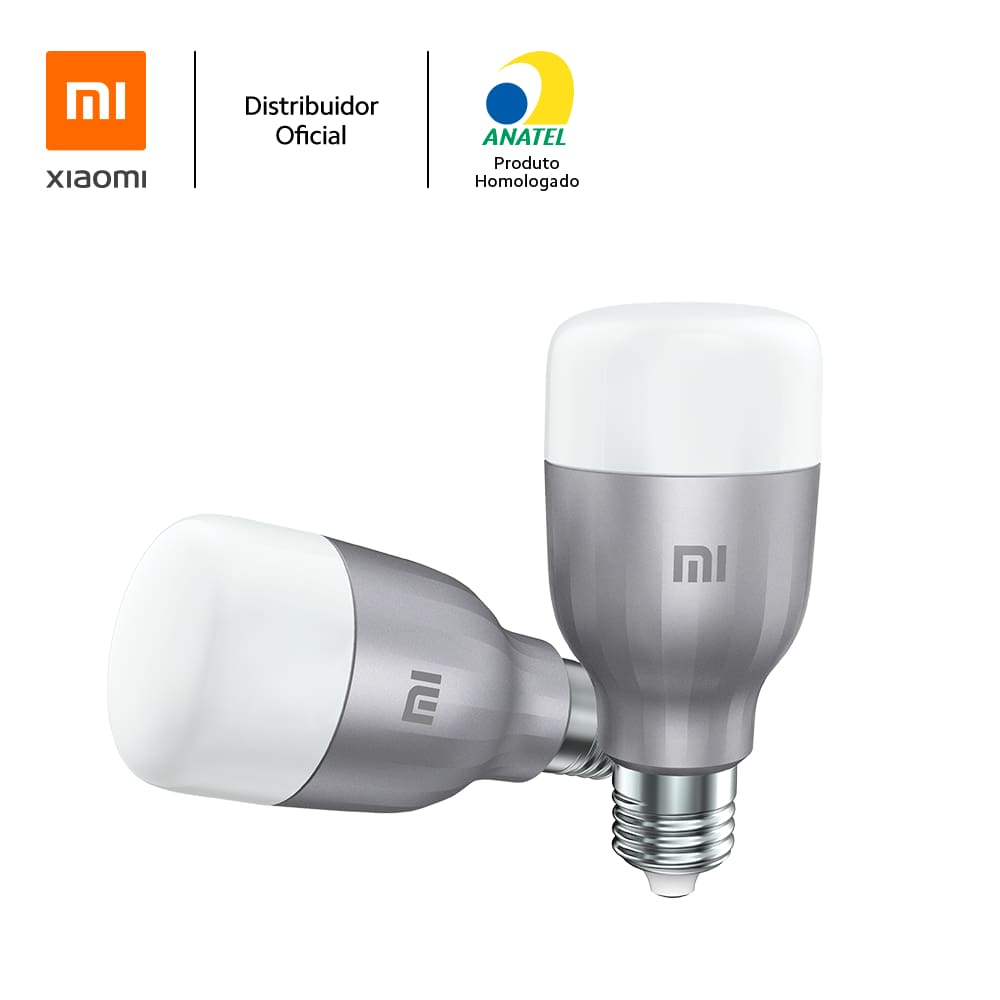 Kit Com 2 Lâmpadas Mi Led Smart Bulb