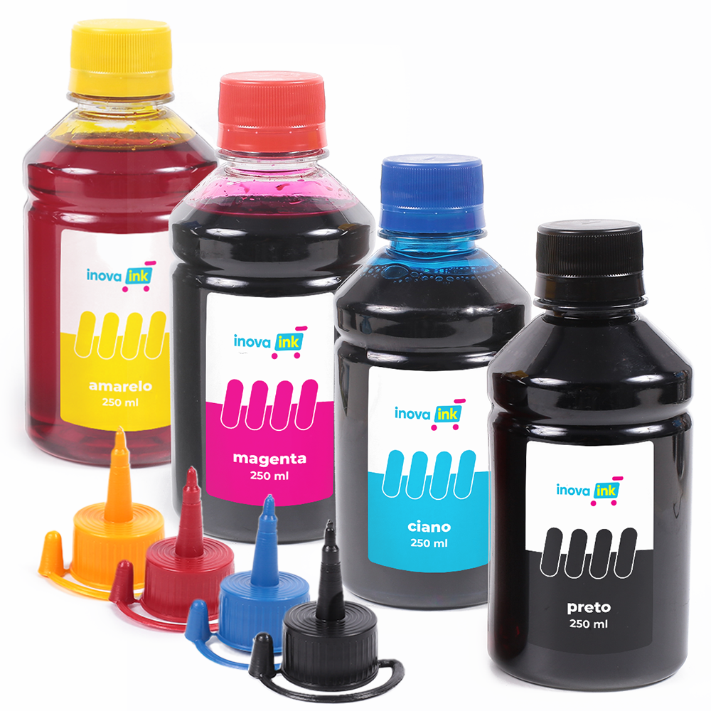 Tinta Compatível Epson L3250 L3150 L3210 L3110 L5190 Refil 544 250ml Inova Ink