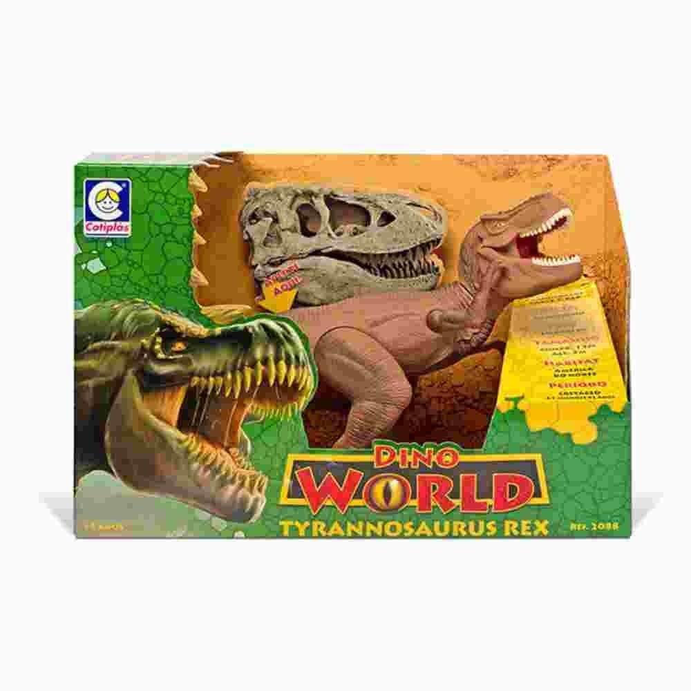 Dinossauro Tiranossauro Rex Dino World C/ Som Cotiplas 2088 Cotiplas