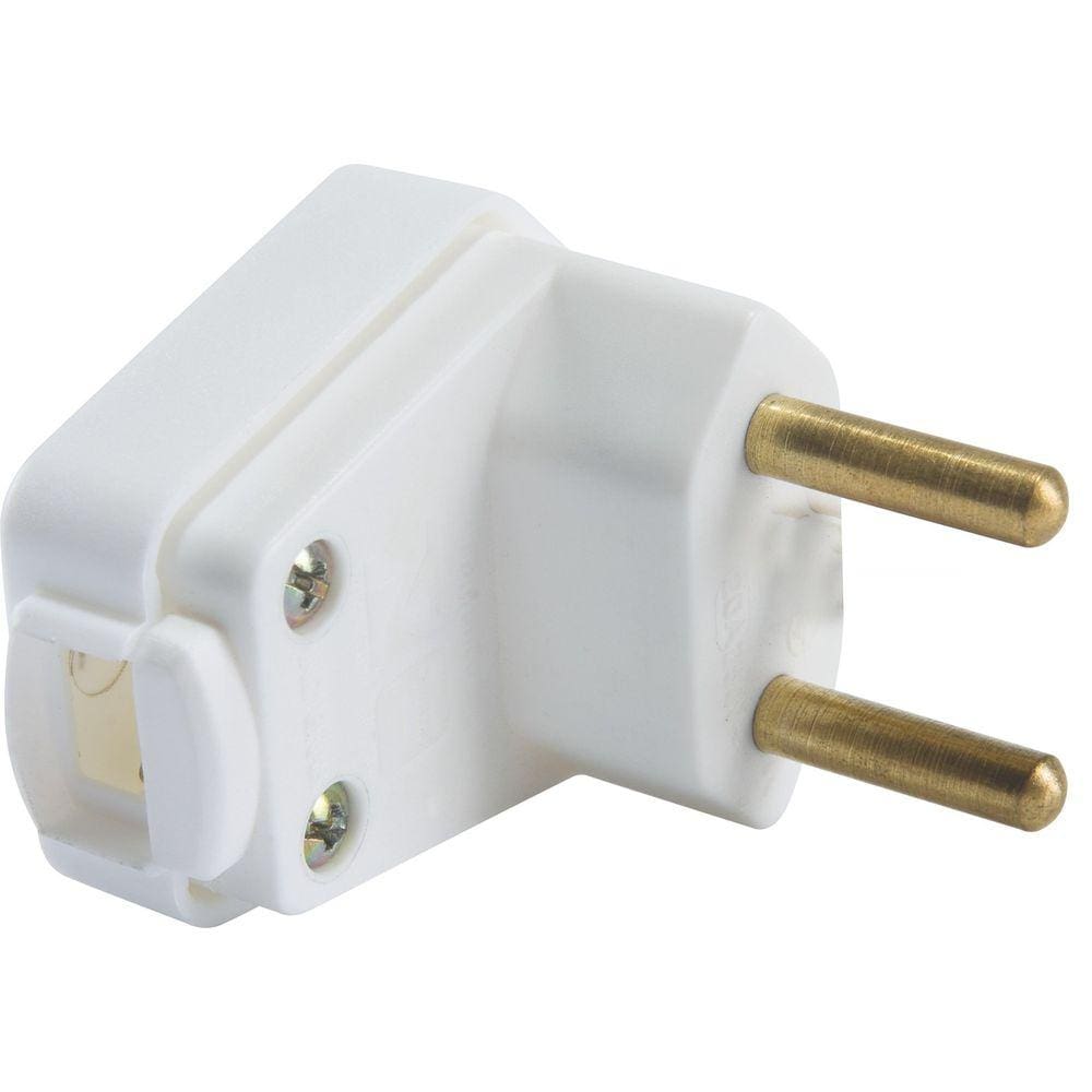 Plugue Angular 2P 250 V 10 A Tramontina Branco Tramontina