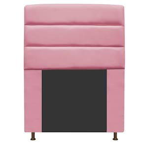 Cabeceira Turim 90 Cm Solteiro Suede Rosa Bebê