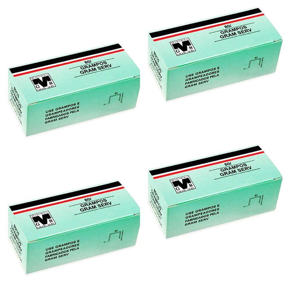 Grampo para grampeador pneumático 80/06mm Rocama - 4 Caixas