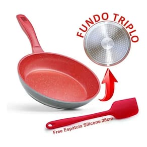 Frigideira Panela Saut Joli 24cm Redsupreme  Ganhe 1 Espatula de Silicone