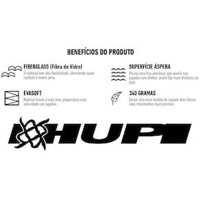 Raquete Beach Tennis HUPI Granada Fibra de Vidro com Bolsa
