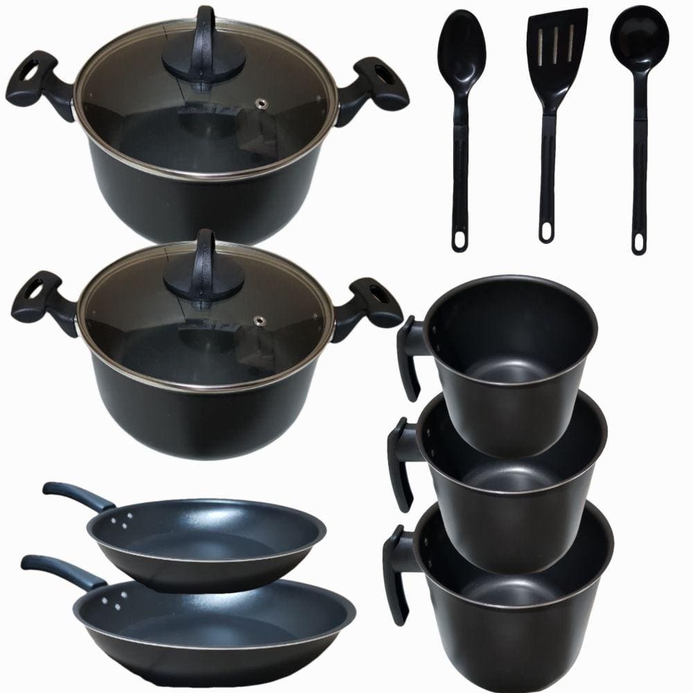 Conjunto Teflon Antiaderente Com 10 Peças
