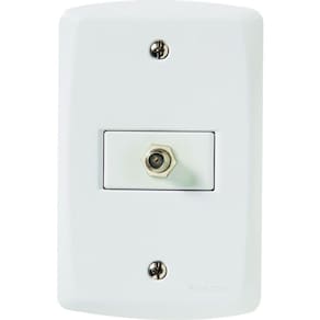 Conj 4x2 1 Tomada Tv/sat Coaxial Tramontina Lux2 Branco