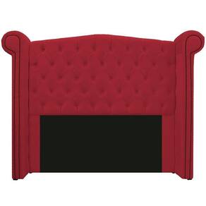Cabeceira Veneza 195 Cm King Size Suede Vermelho