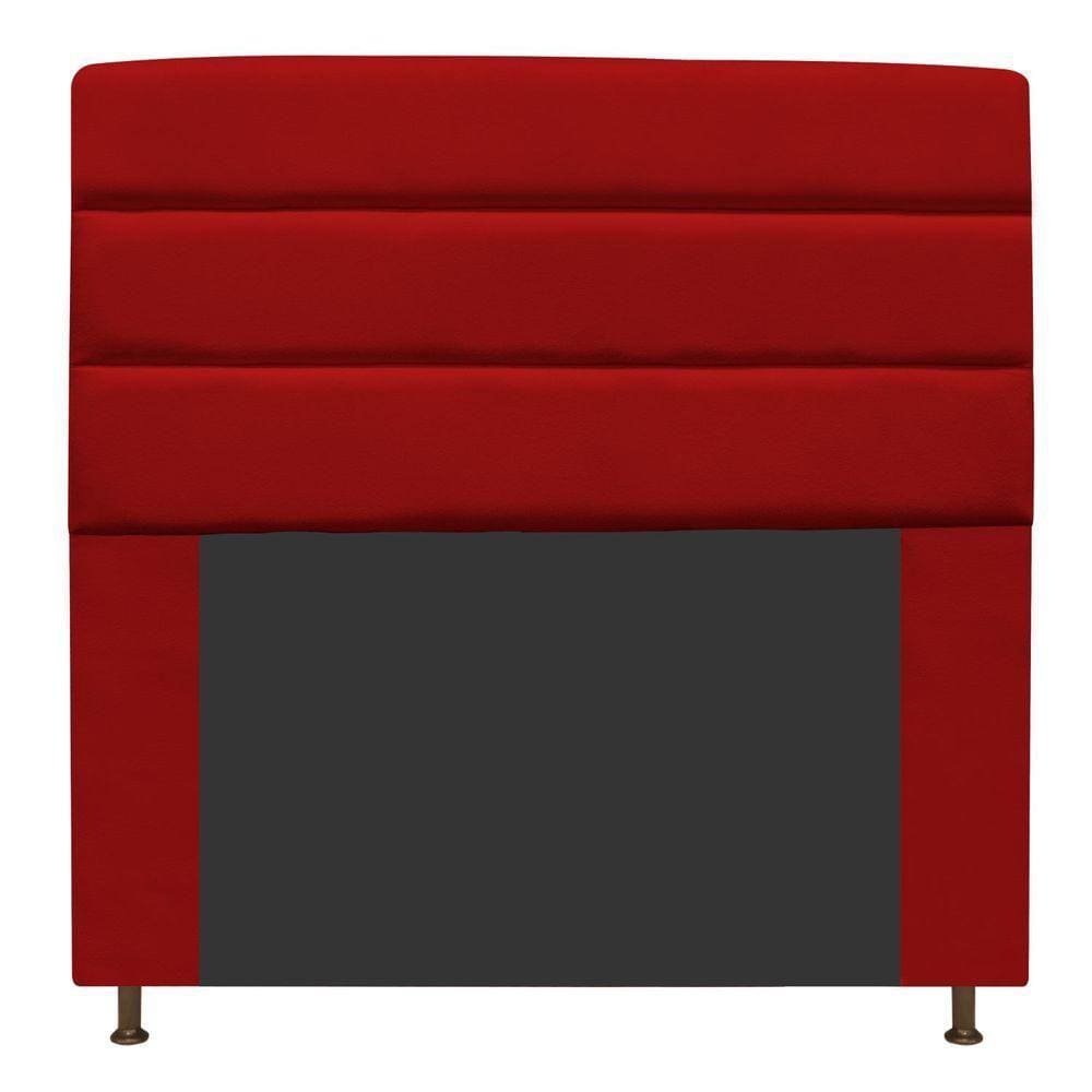 Cabeceira Turim 160 Cm Queen Size Suede Vermelho