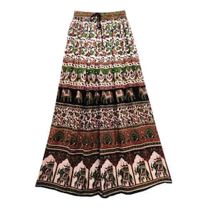 Saia Indiana Maia Cigana Boho Longa Vários Modelos