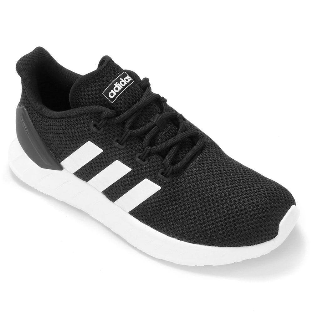 tenis da adidas branco com preto