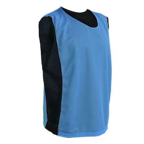 Colete de Treino Dupla Face TRB Azul Celeste e Preto