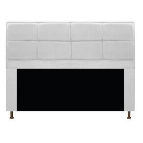 Cabeceira Munique 195 Cm King Size Suede Branco