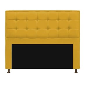 Cabeceira Copenhague 195 Cm King Size Suede Amarelo