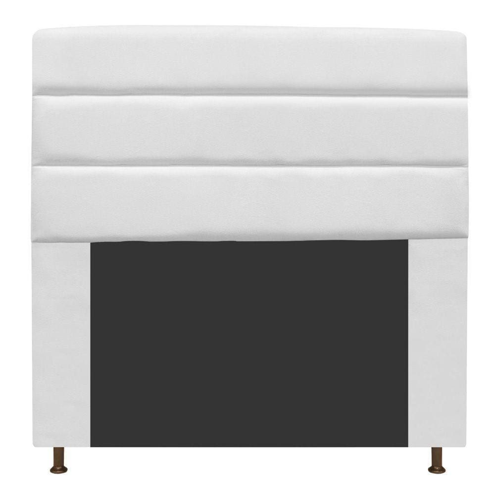 Cabeceira Turim 140 Cm Casal Suede Branco