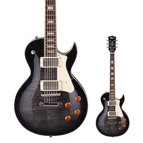 Guitarra Les Paul Cort CR250 Classic Rock Trans Black