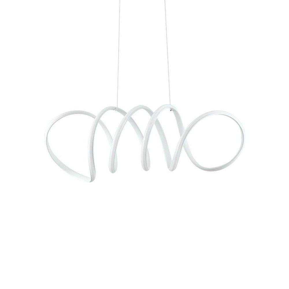 Lustre Pendente Nordecor Lire 2136 Branco Led Bivolt