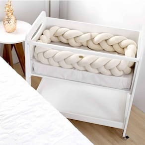 Mini Berço Moisés Divicar Movéis Branco Acetinado