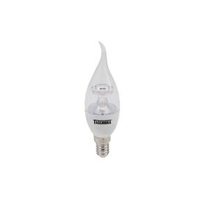 Lâmpada Led Taschibra Vela Bico Torcido 3W Bivolt 2700K Luz Amarela