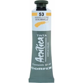 Tinta Acrílica Corfix 37ml Cor Amarelo Ocre 53 G1