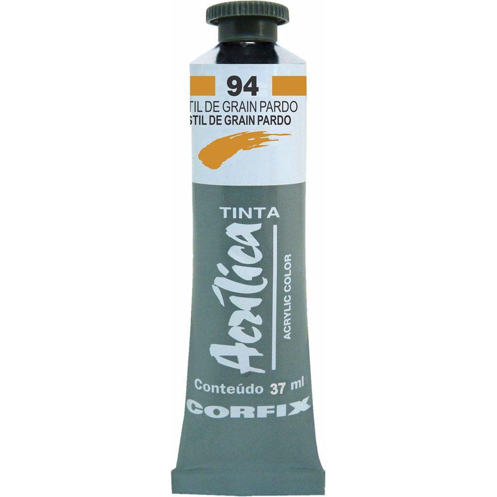 Tinta Acrílica Corfix 37ml Cor Stil de Grain Pardo 94 G2