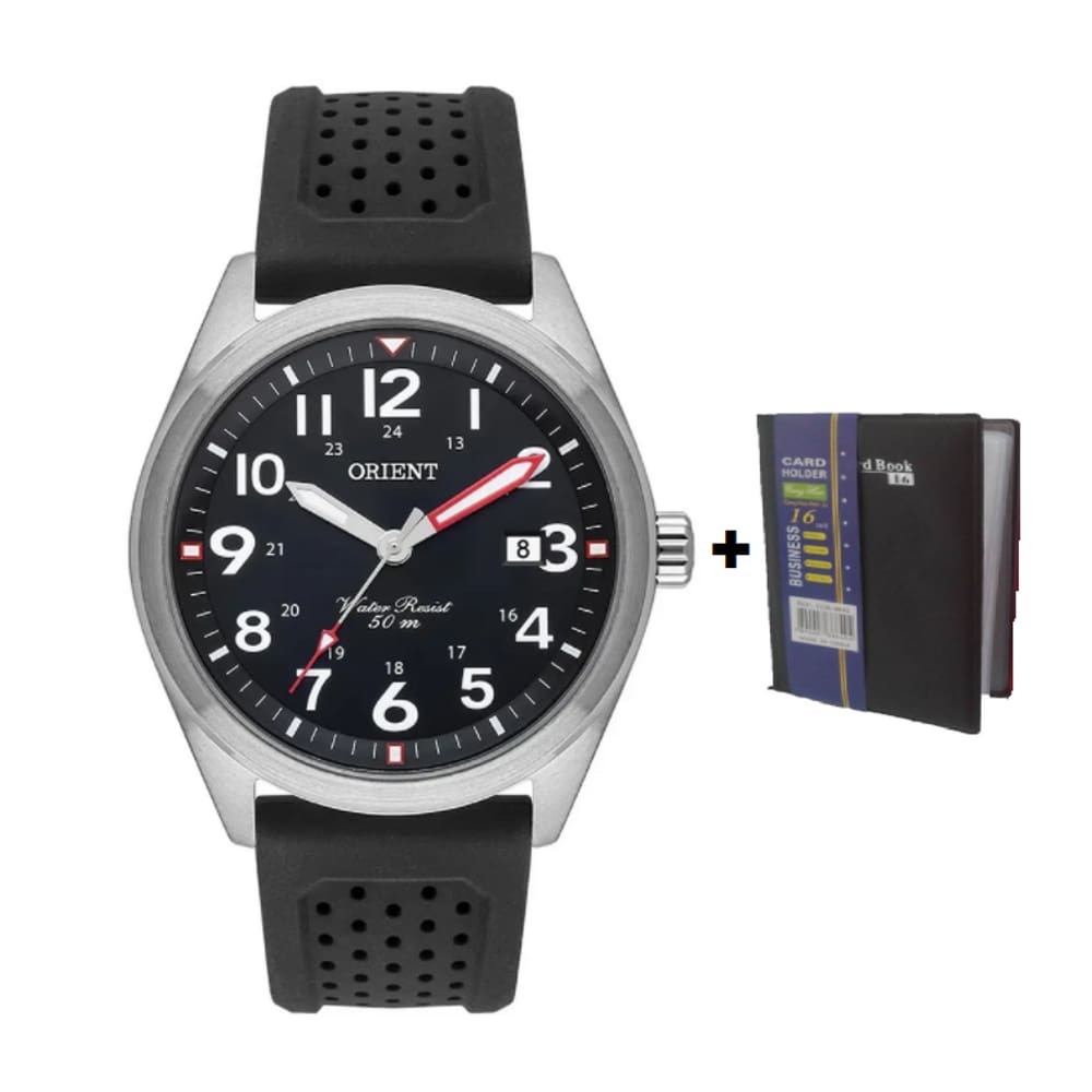 Relógio Orient Pulseira de Silicone MBSP1028 P2PX  + Cardbook