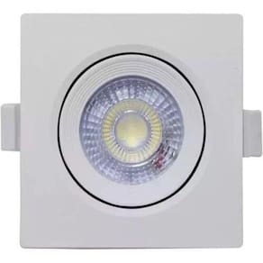 Kit 10 Spot Embutir Easy Led Quadrado Branco 7W 6500K