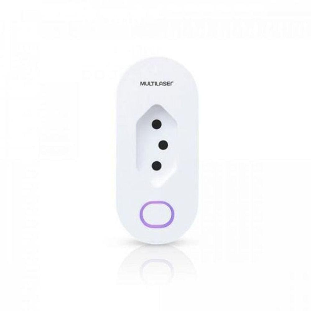 Plug De Tomada Inteligente Wi-Fi Se231 Branco Multilaser