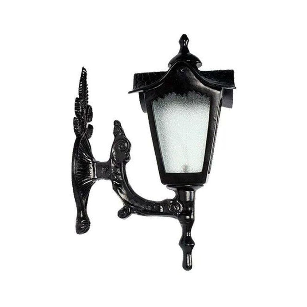 Luminária Colonial Madri Menor Com Braço Em Alumínio 45Cm